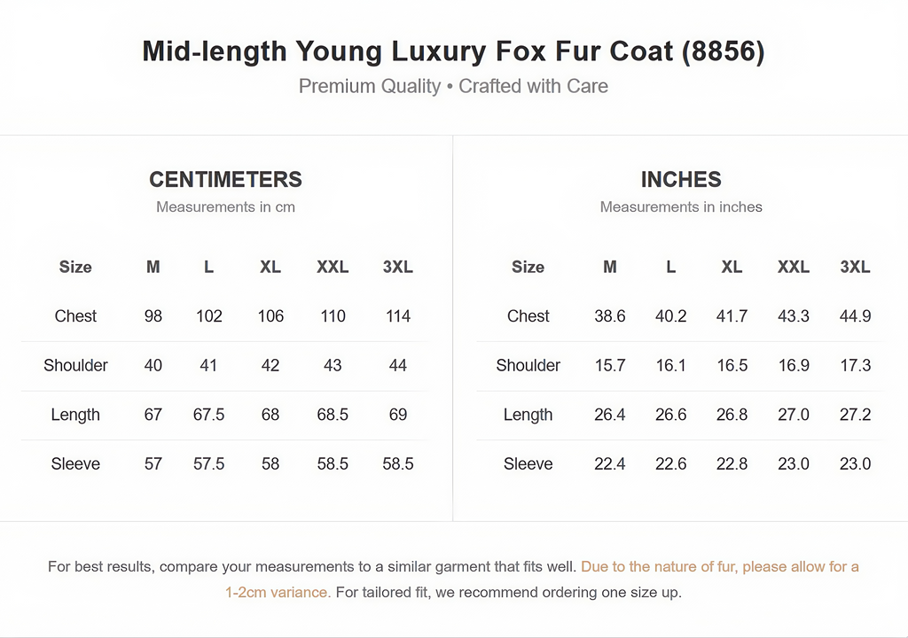 Mid-length young luxury fox fur coat（8856）