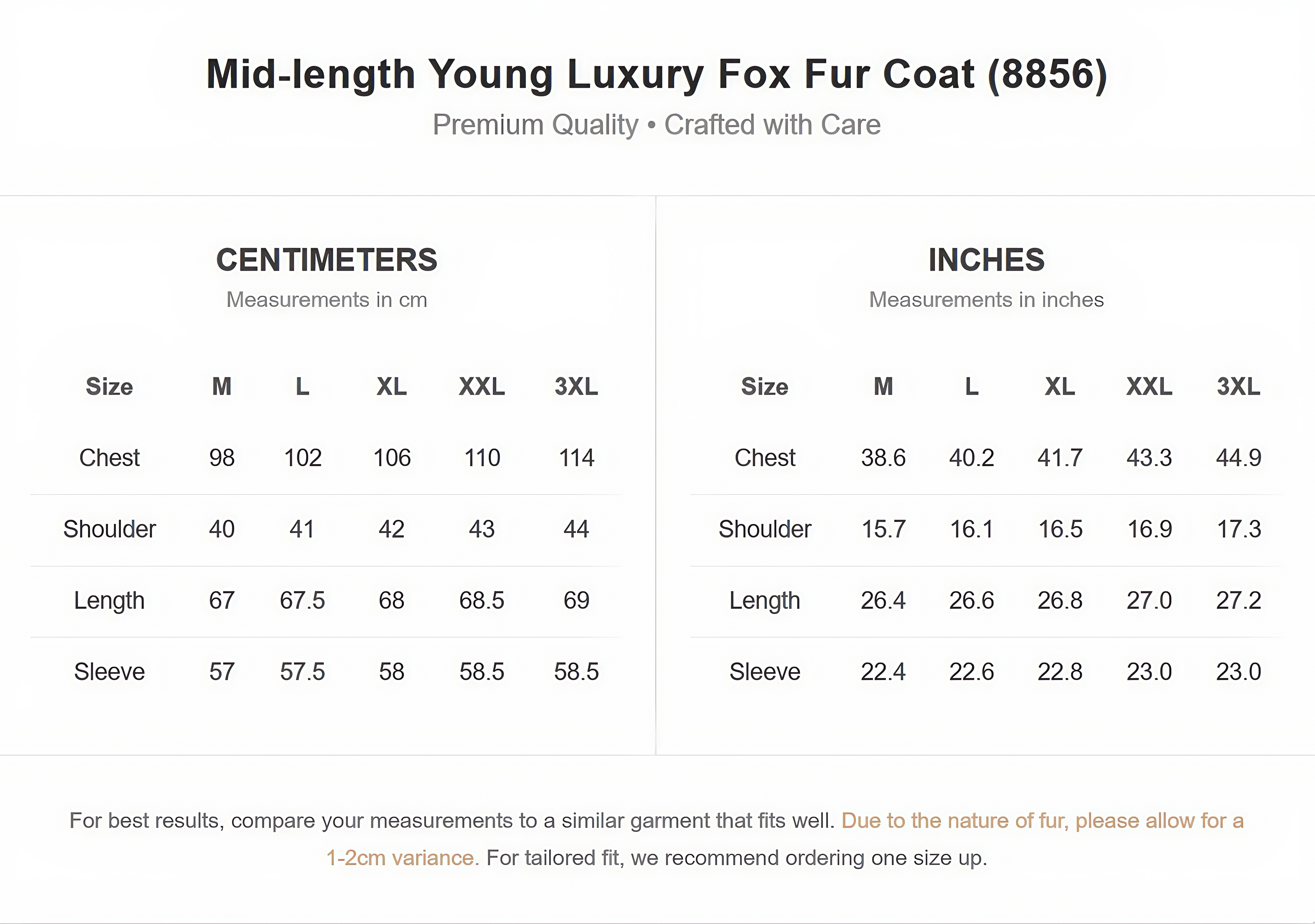 Mid-length young luxury fox fur coat（8856）