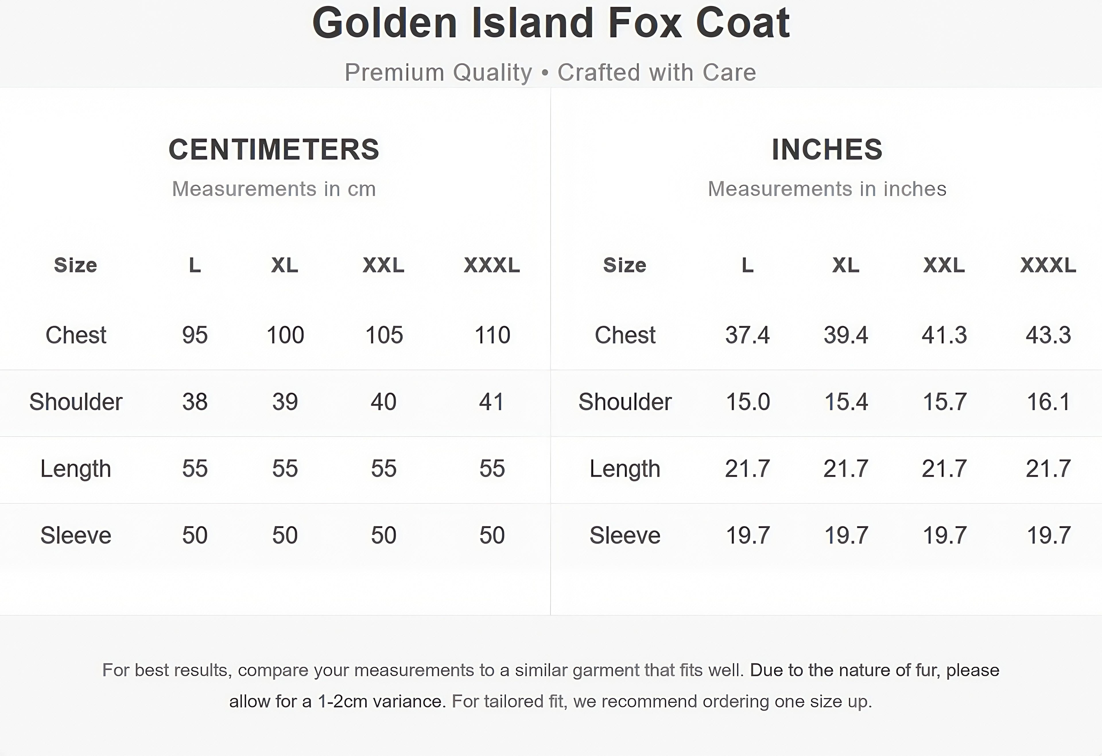 Gold Island Fox Jacket