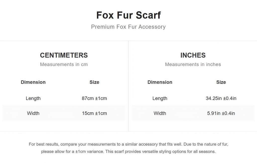 Fox Fur Scarf