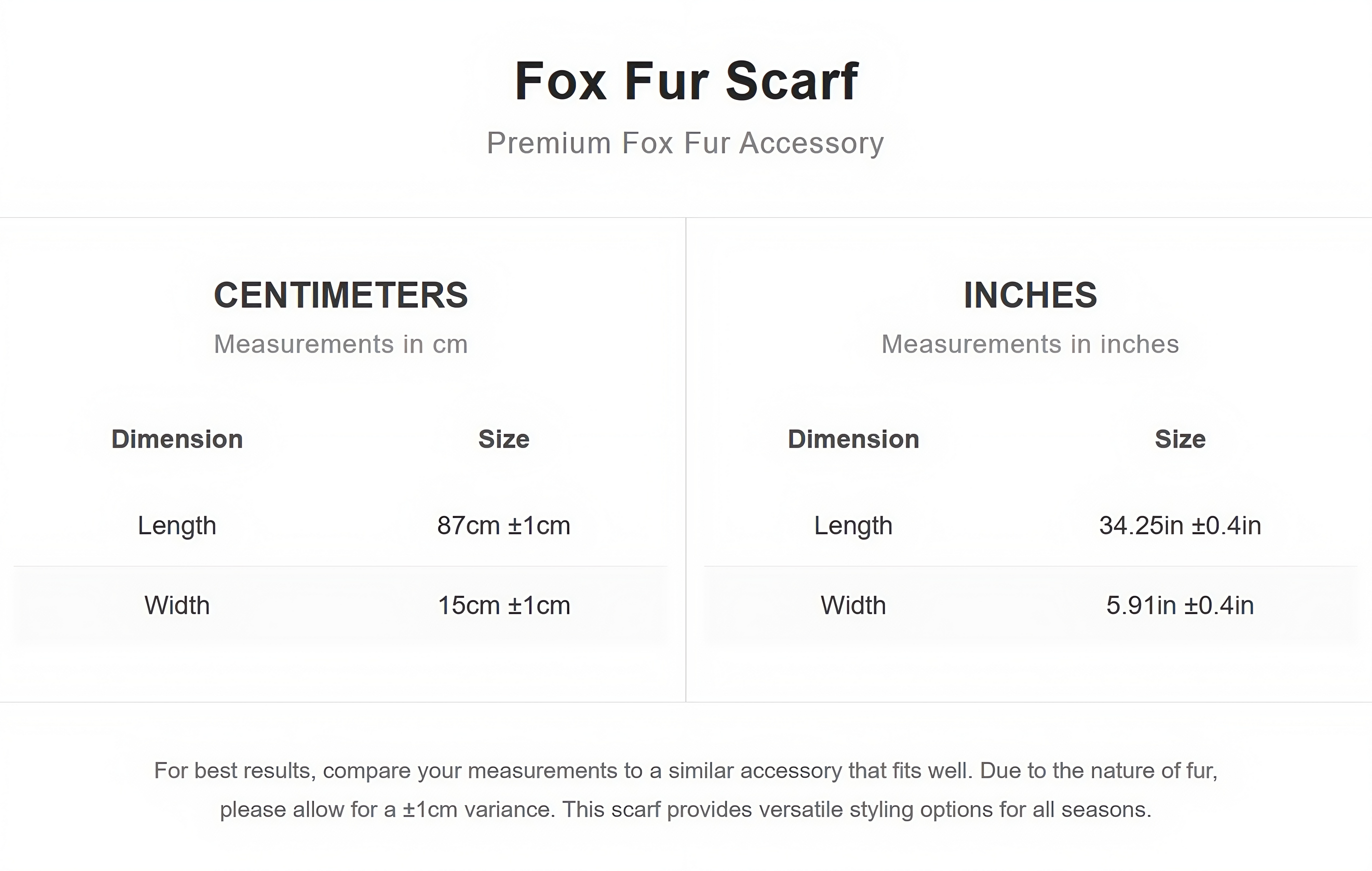 Fox Fur Scarf