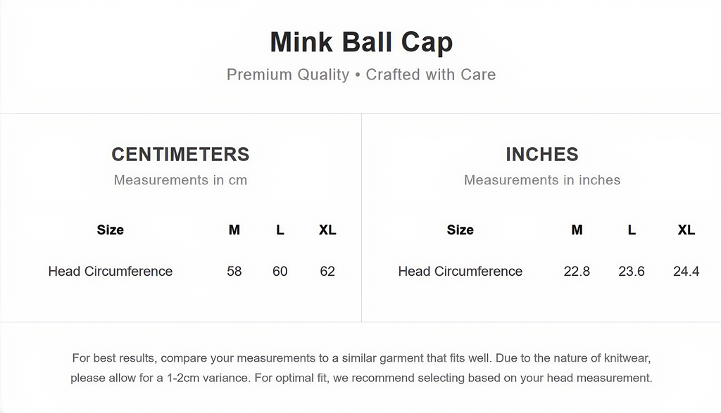 Mink Ball cap