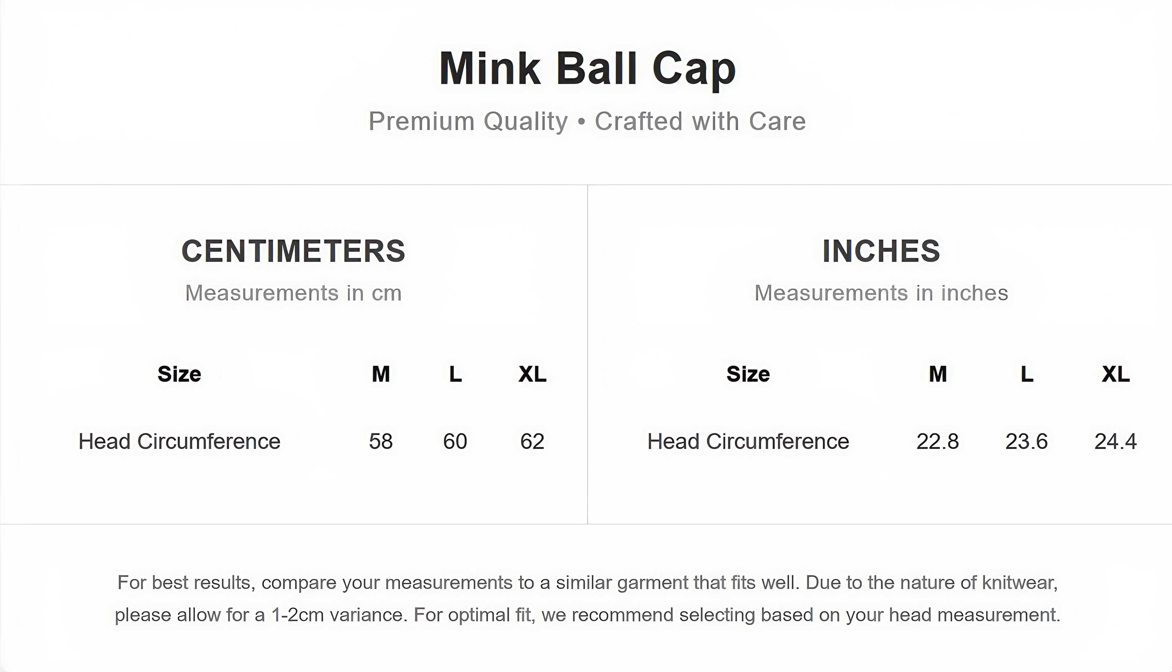 Mink Ball cap