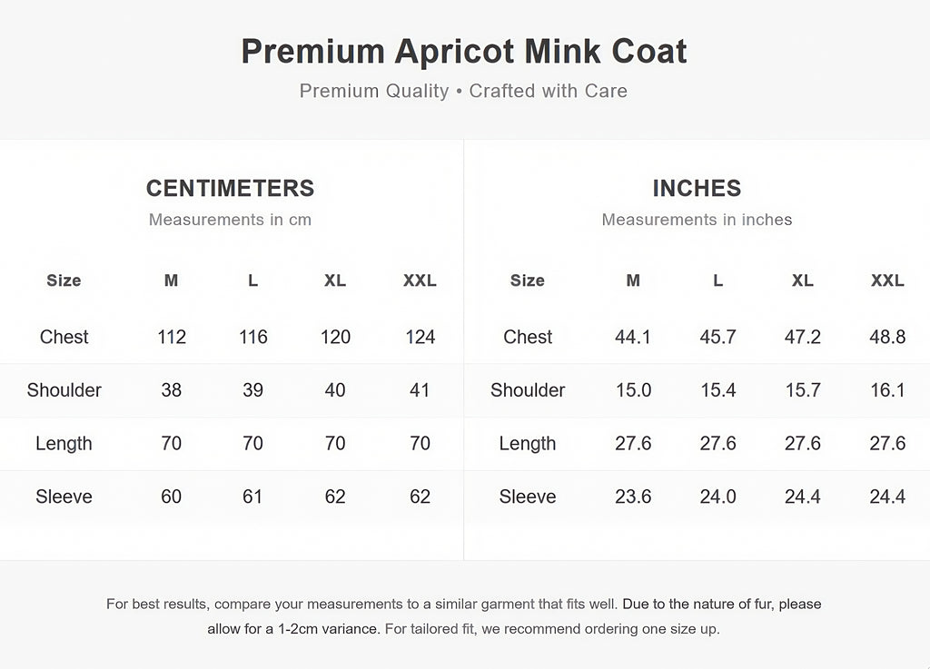 Short Almond Mink Jacket