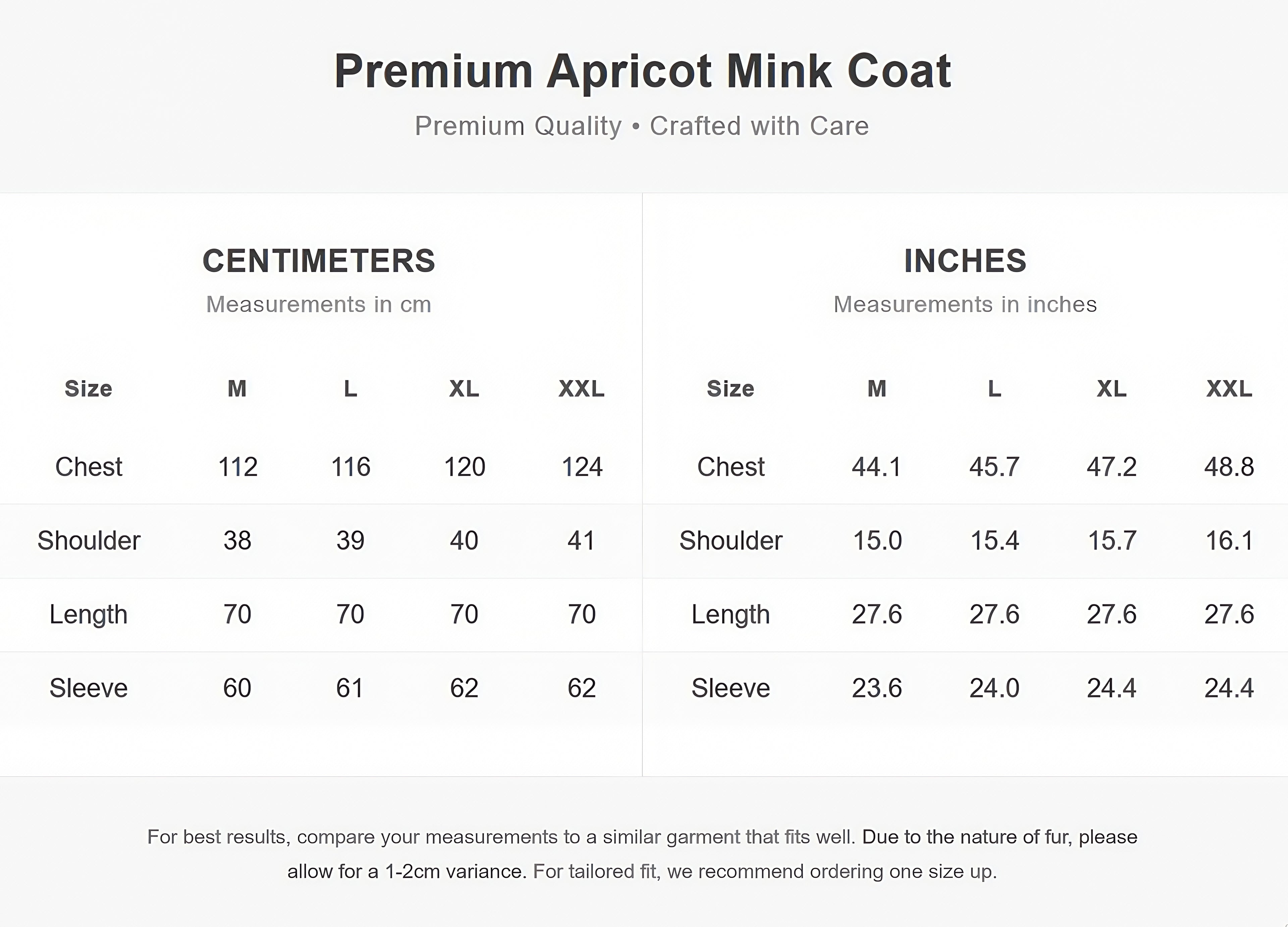 Short Almond Mink Jacket