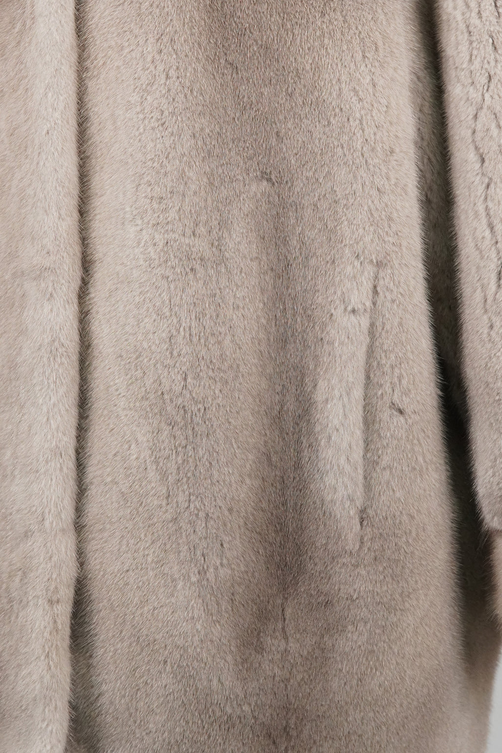 Hooded Silver-Blue Mid-length Mink Coat