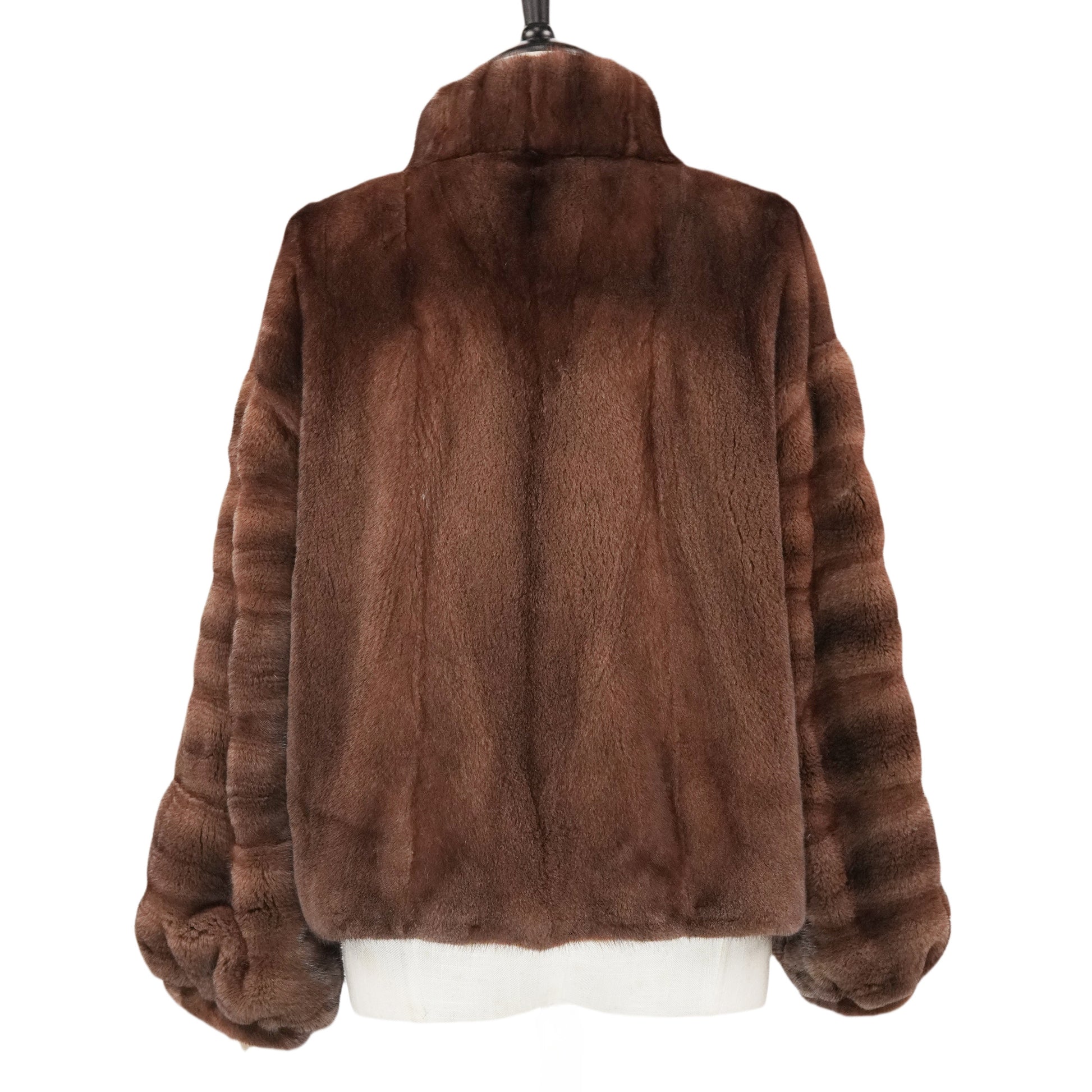 Short Coffee Mink Jacket