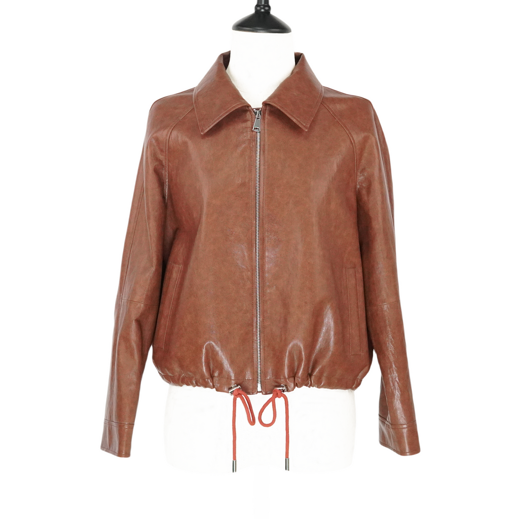 Short Fashion Elastic Lapel Jacket (88503)