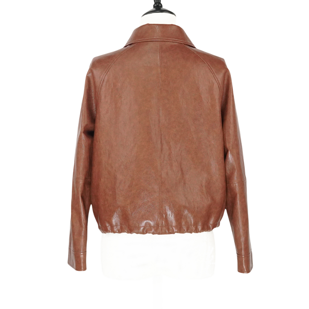 Short Fashion Elastic Lapel Jacket (88503)