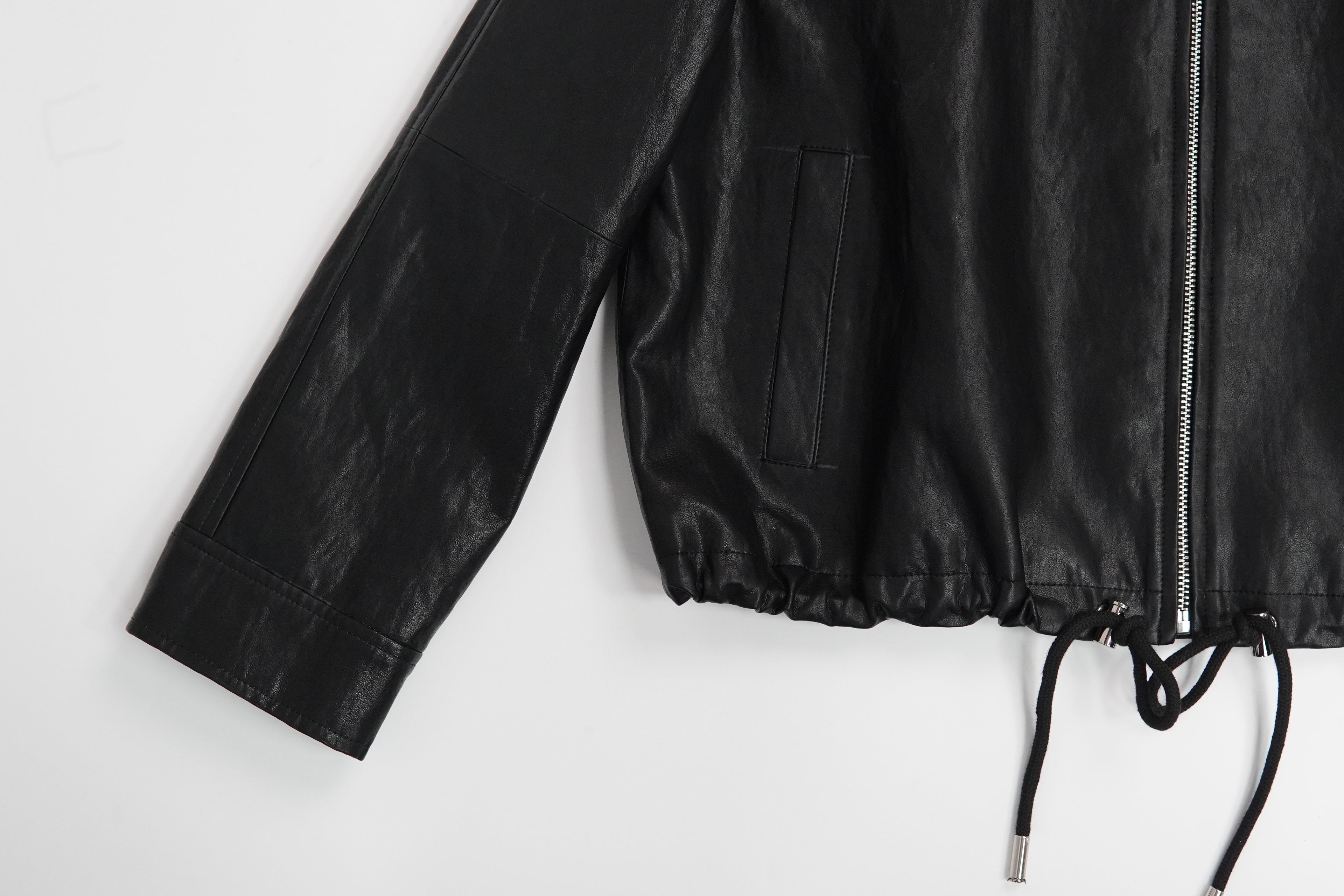 Short Fashion Elastic Lapel Jacket (88503)