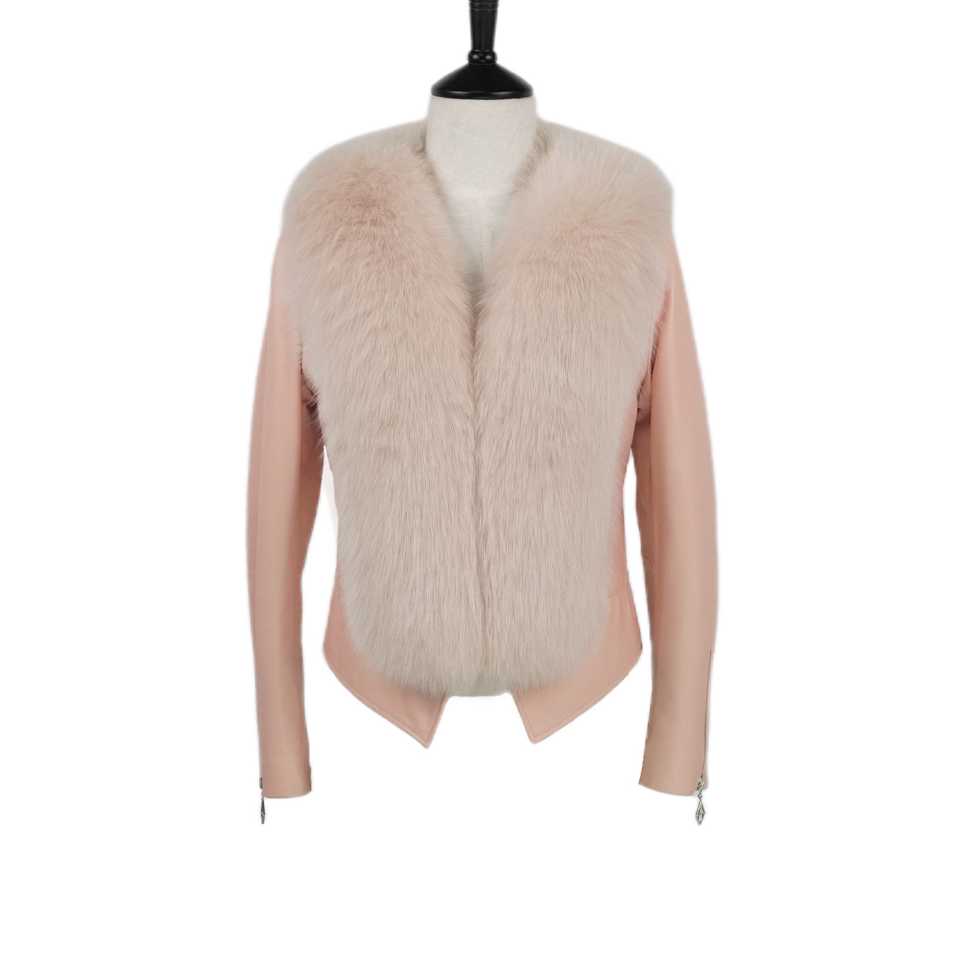 Short Simple Atmosphere Fox Fur Coat (8819)