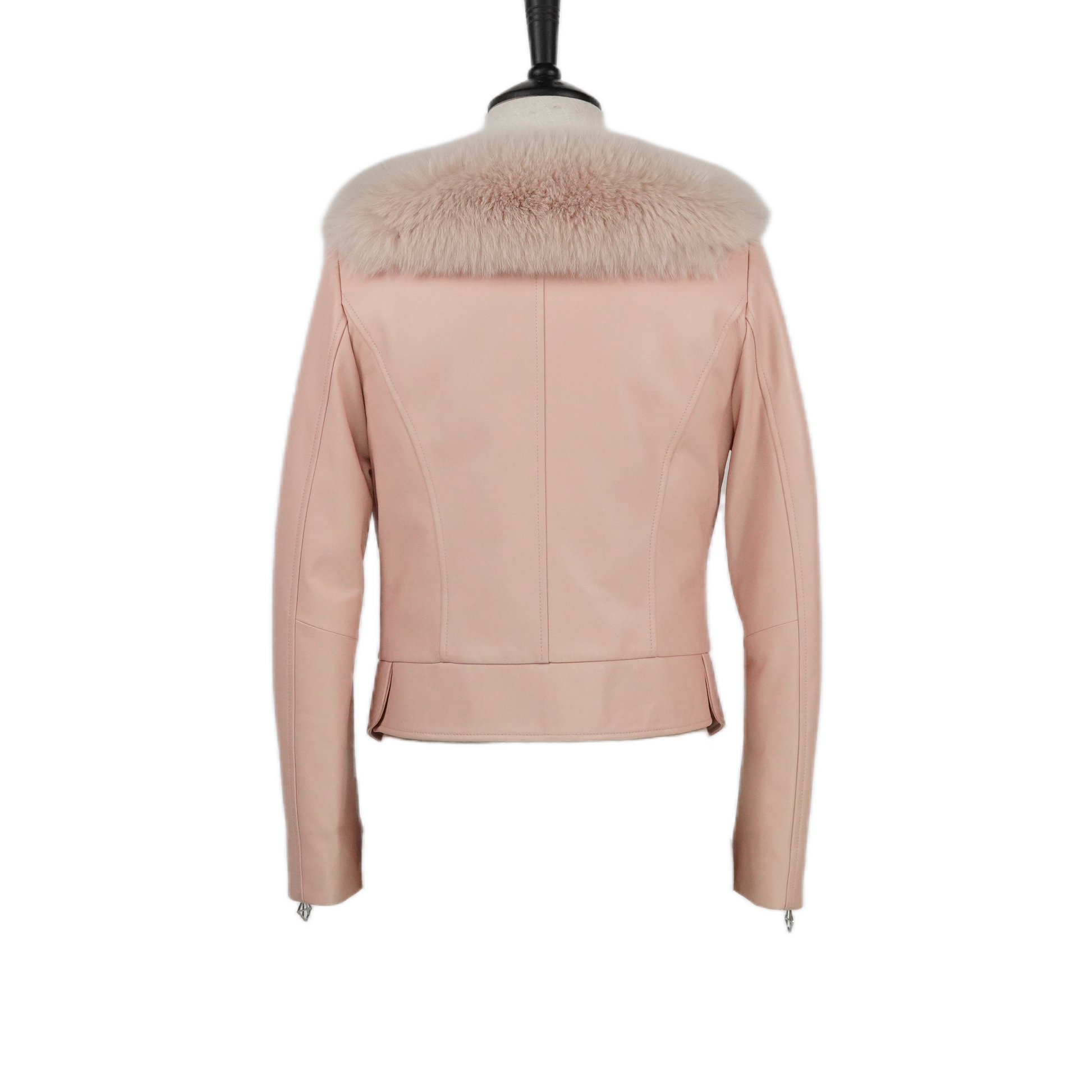 Short Simple Atmosphere Fox Fur Coat (8819)