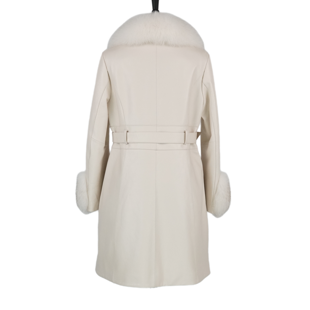 Long Design Fox Fur Coat (9928)