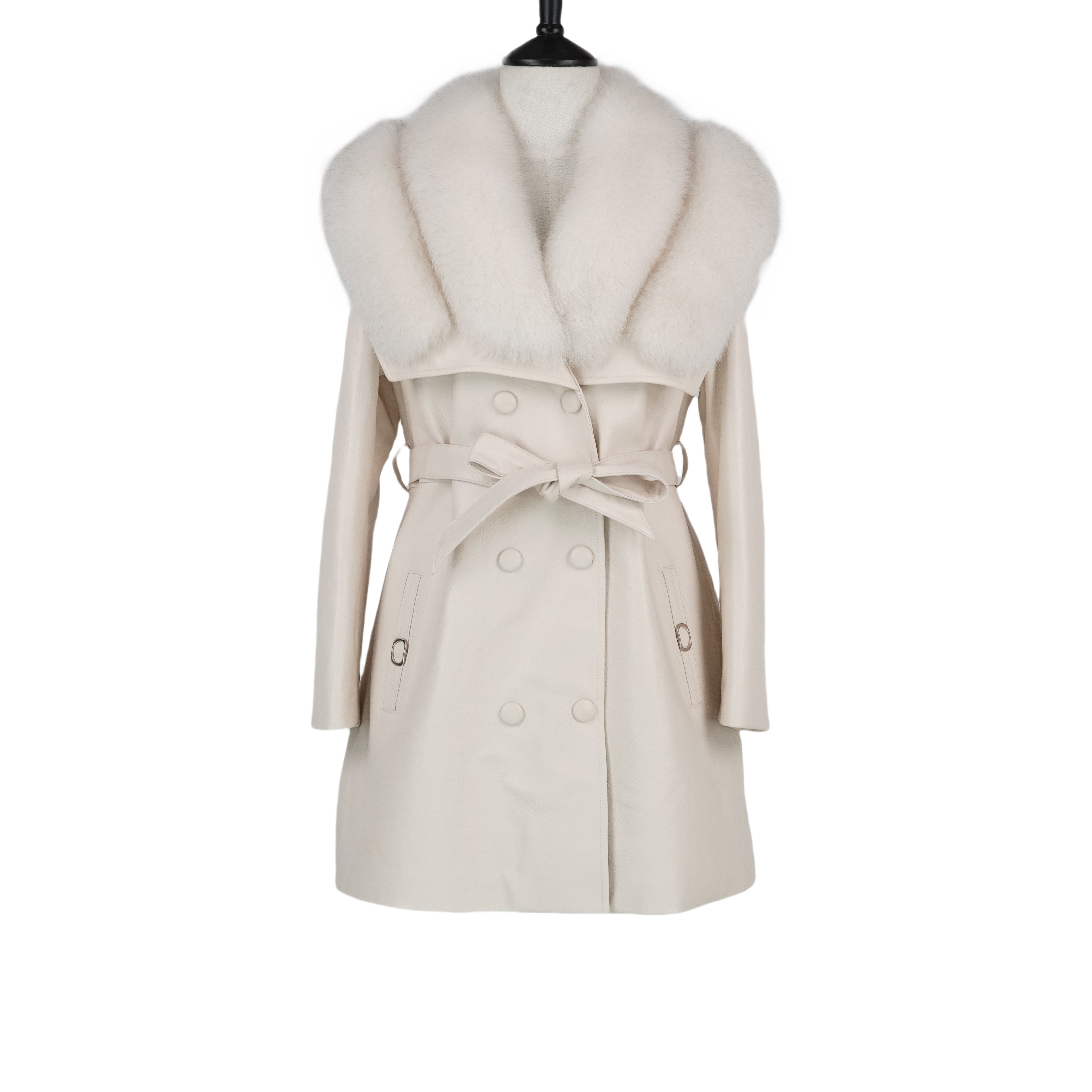 Luxe Cloud Collar Fox Fur Coat(9976)