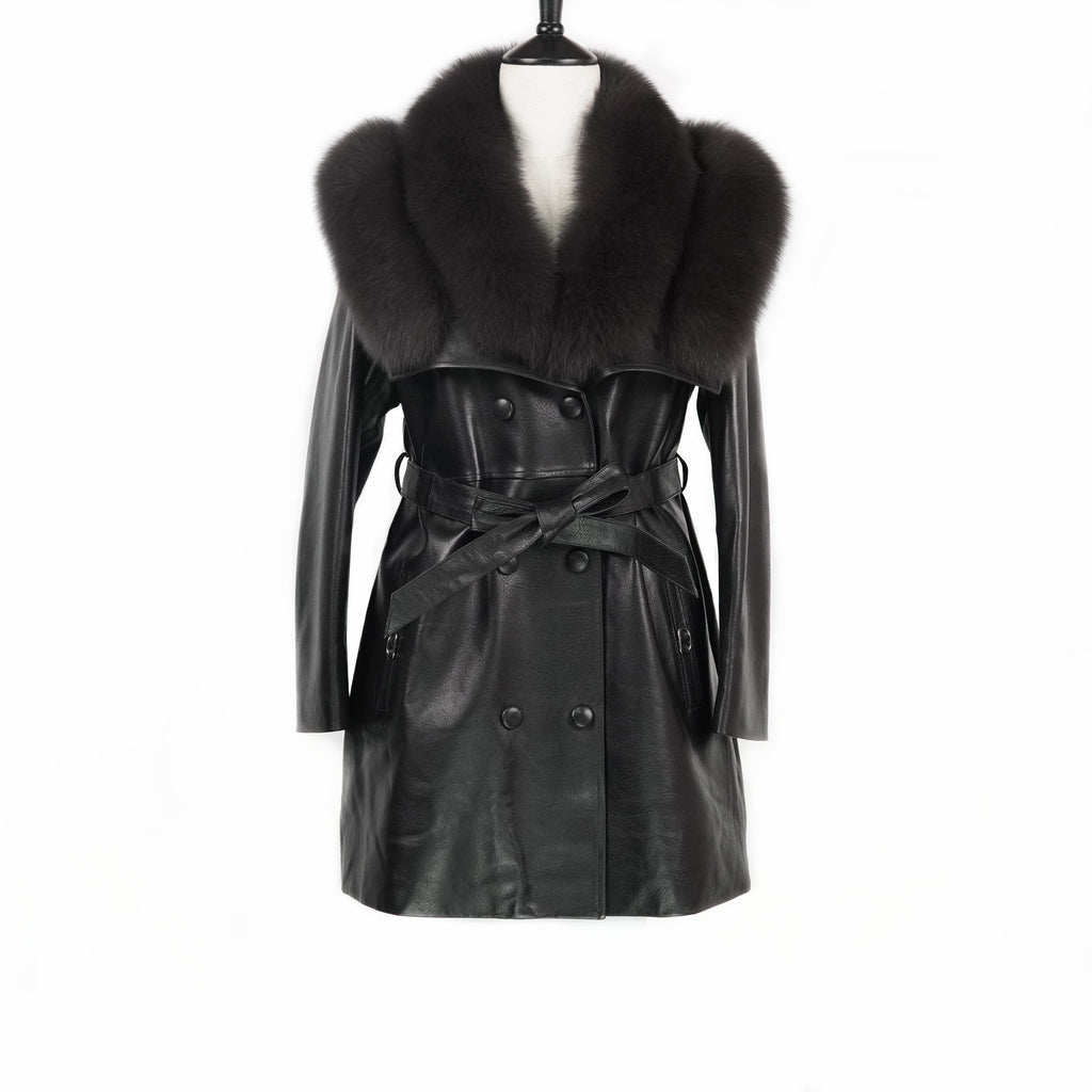 Luxe Cloud Collar Fox Fur Coat(9976)