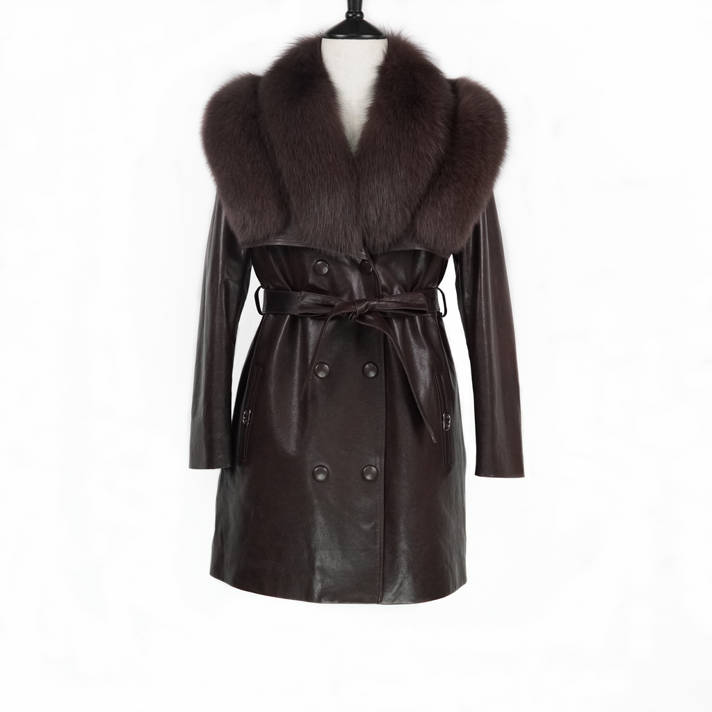 Luxe Cloud Collar Fox Fur Coat(9976)