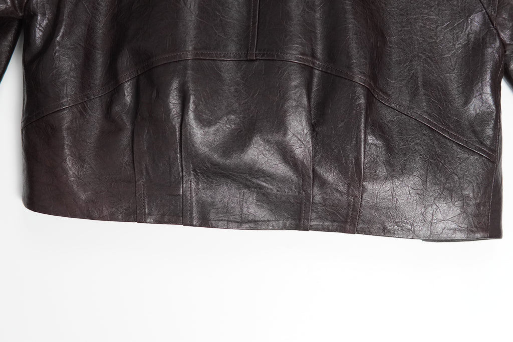 Young and fashionable short fox fur coat (9981)