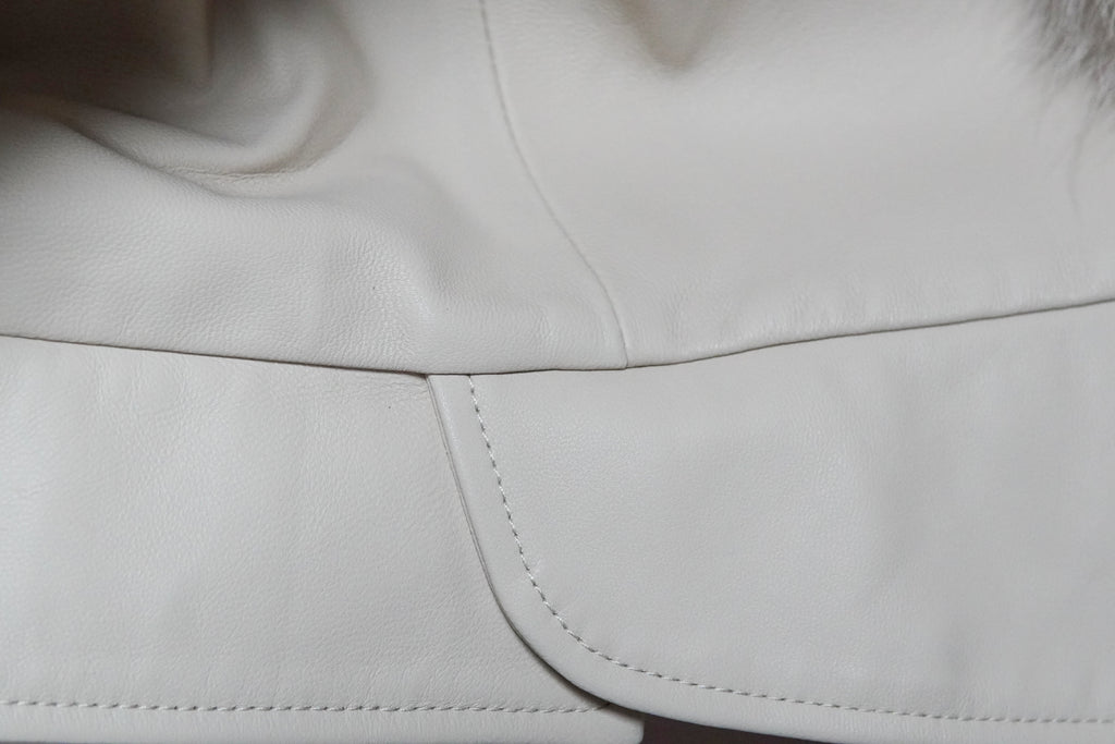 Short Simple Atmosphere Fox Fur Coat (8819)