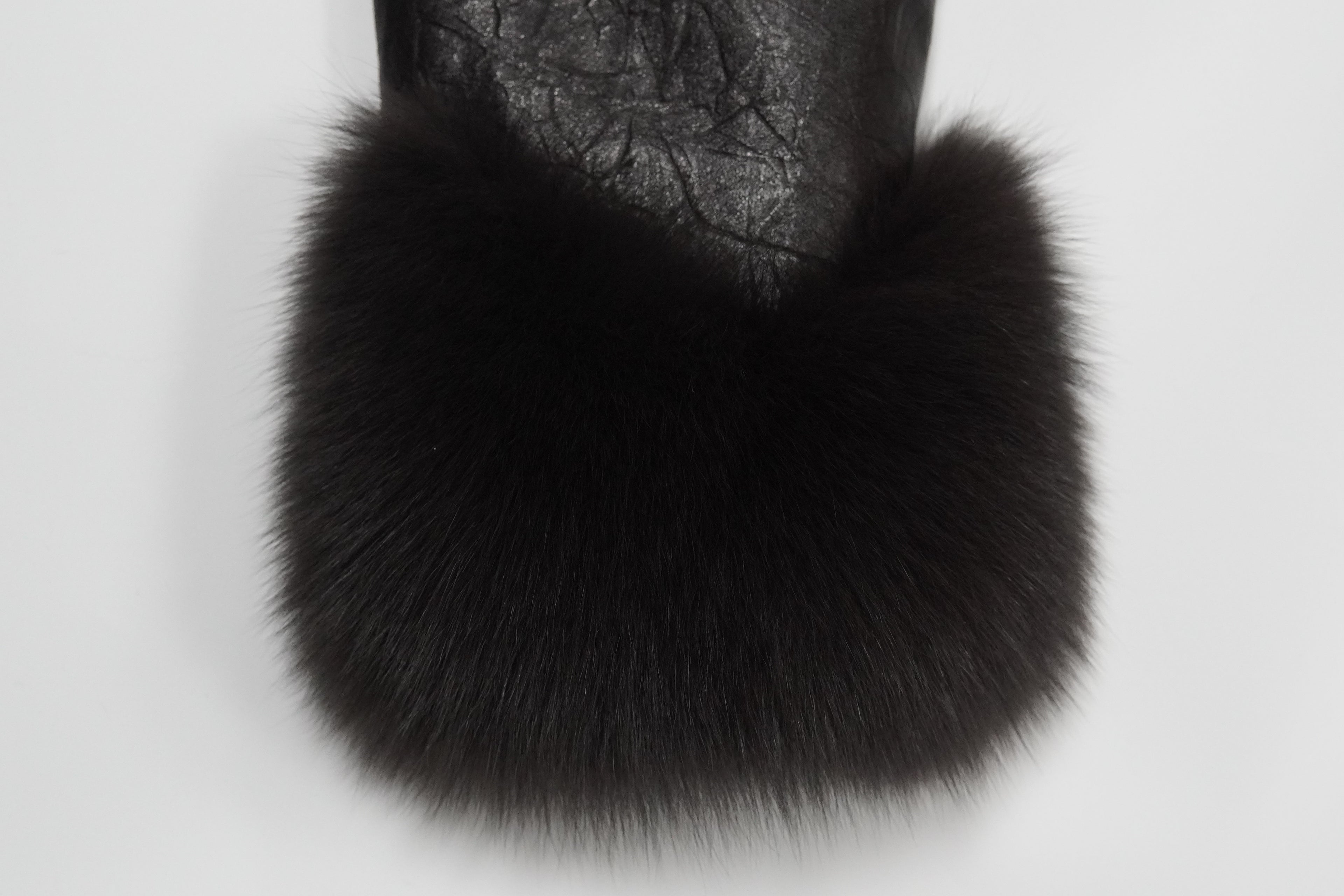 Long Design Fox Fur Coat (9928)