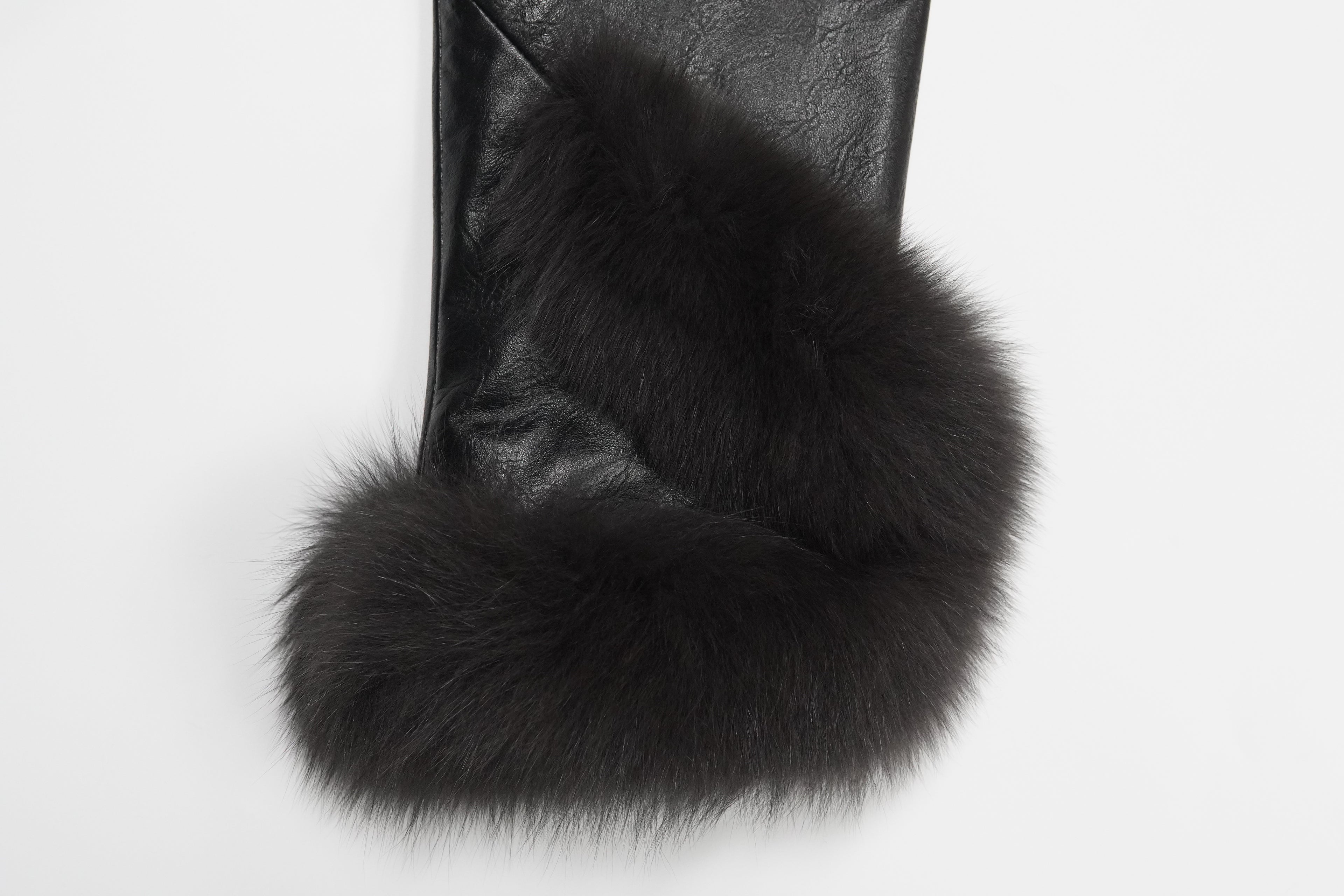 Simple temperament lace-up mid-length fox furcoat (9996)