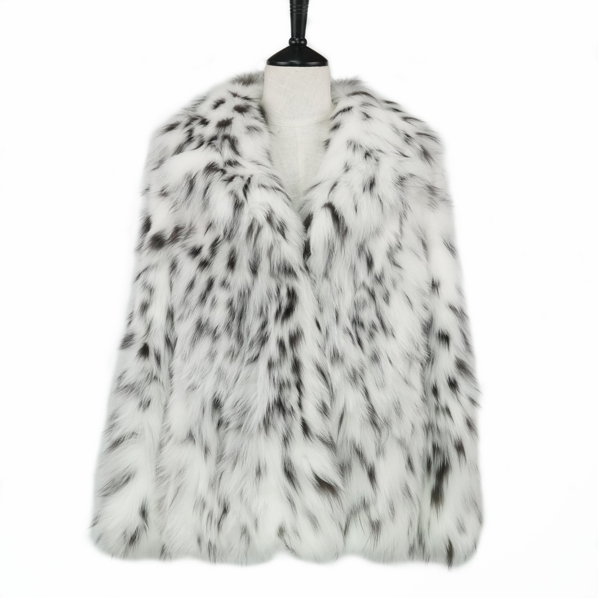 Spotted Fox Fur Coat