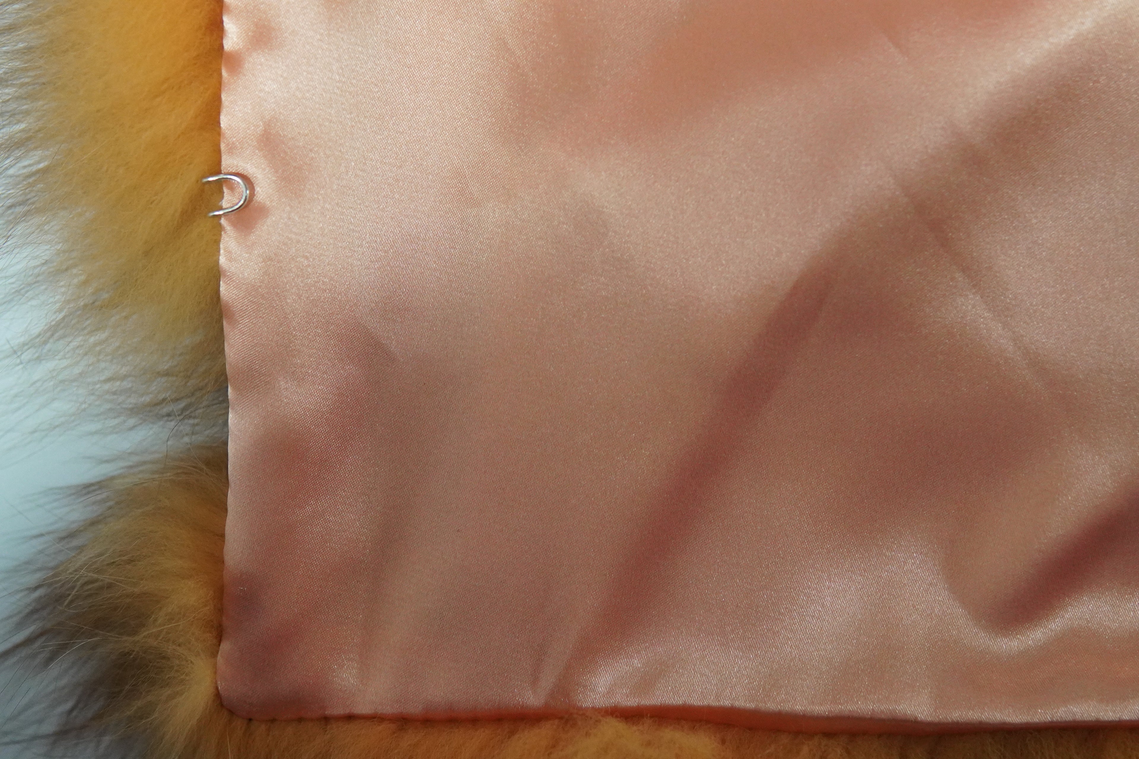 Orange Fox Fur Coat
