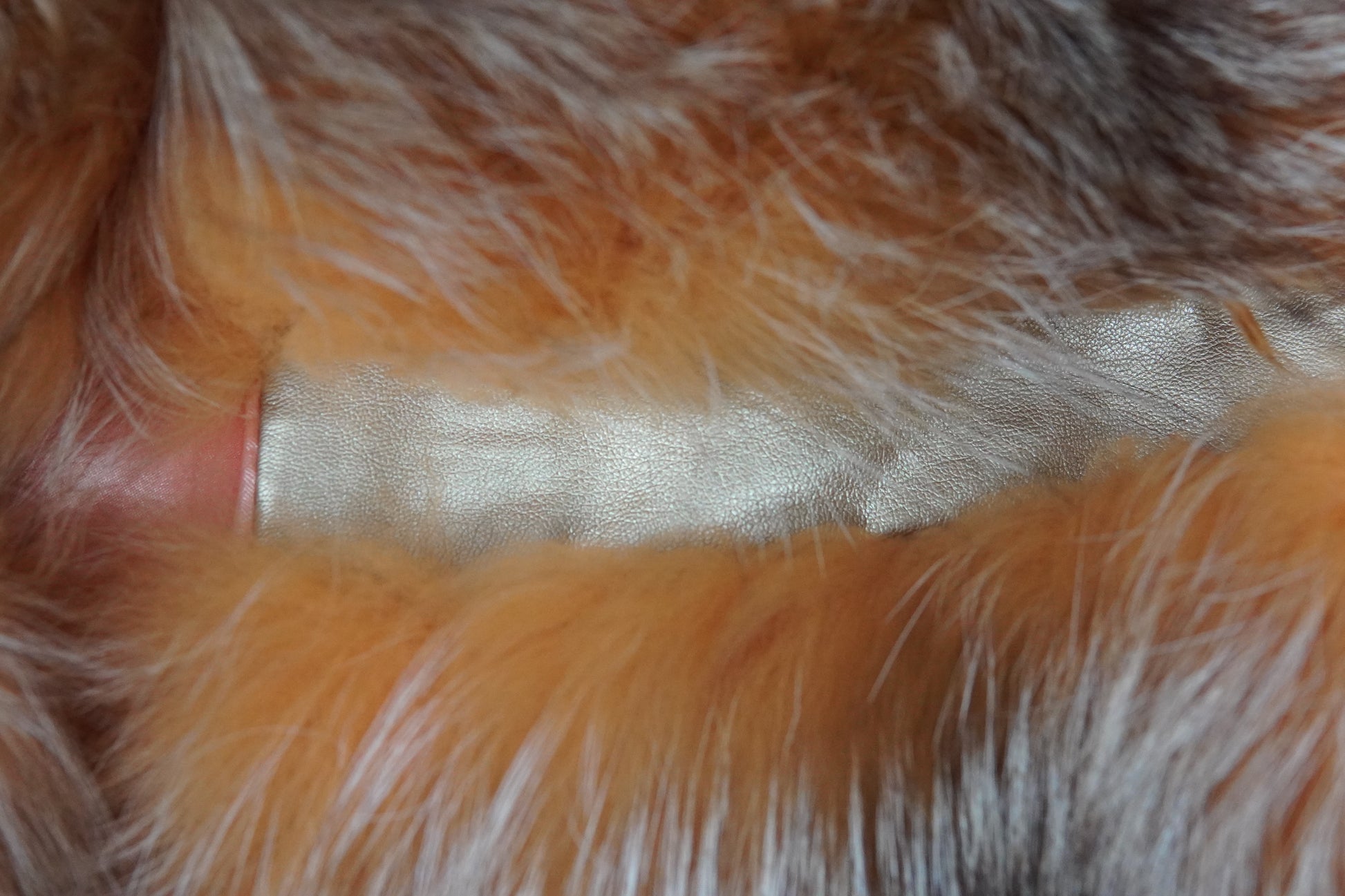 Orange Fox Fur Coat
