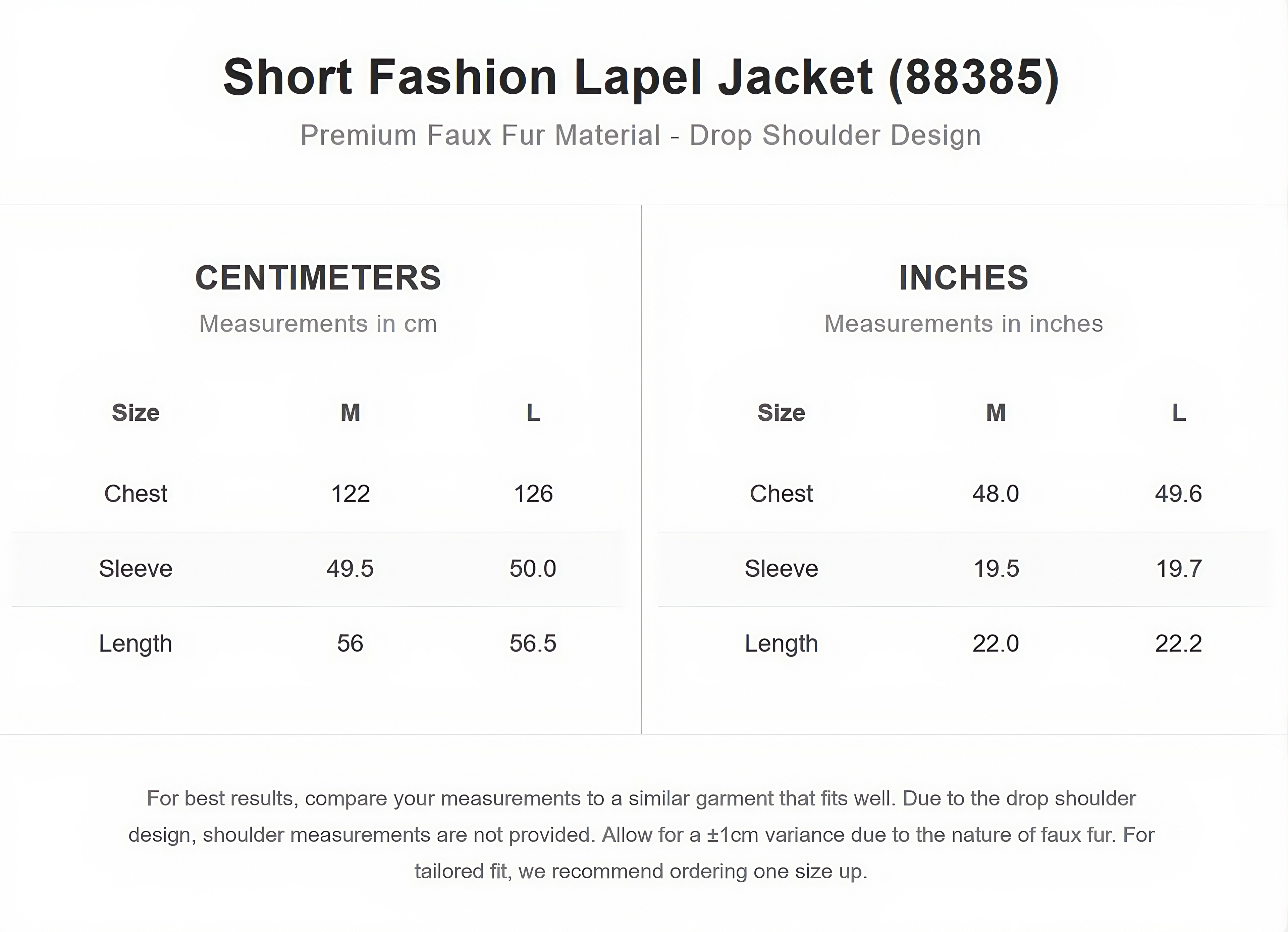 Short Fashion Lapel Jacket (88385)